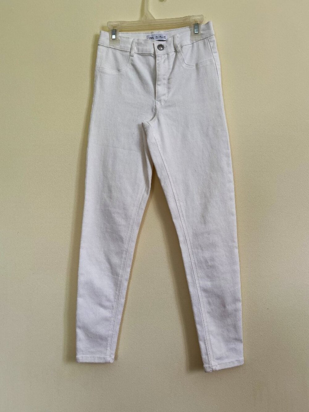 Zara Kids White Stretch Skinny Denim Jeans. Size 11/12 EXCELLENT CONDITION